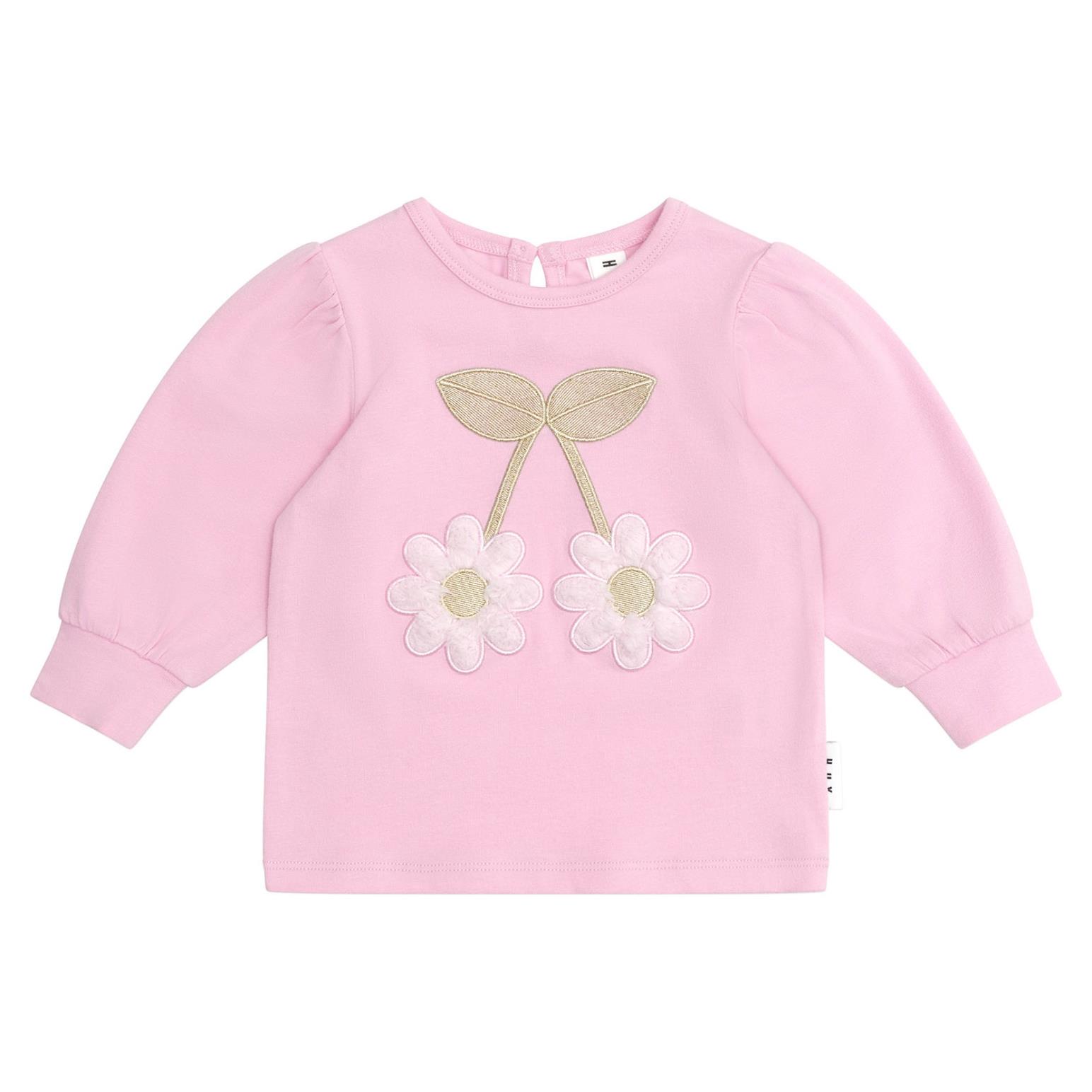 Huxbaby Cherry Daisy Puff Sleeve Top 3-5Y